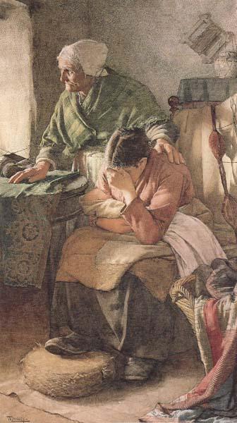 Walter Langley,RI But Men must work and Women must weep (mk46)